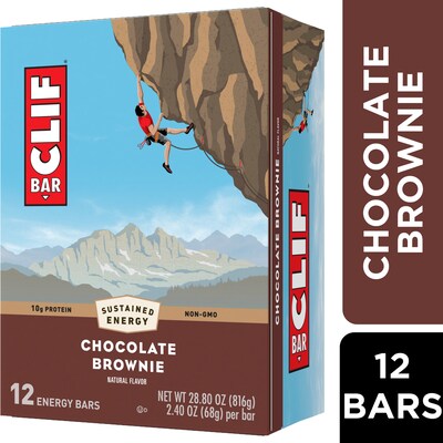 Clif Bar Clif Chocolate Brownie Bar, 2.4 oz., 12 Bars/Box (CCC50180)