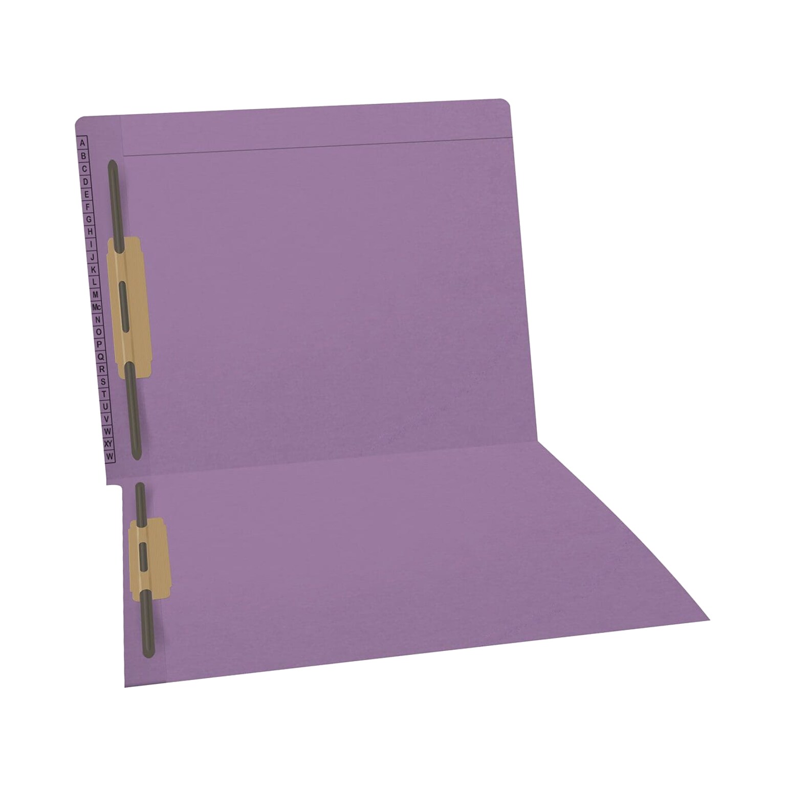Medical Arts Press Kardex Match Reinforced End Tab File Folder, Straight Cut, Letter-Size, Lavender, 50/Box (F1180-LAV)