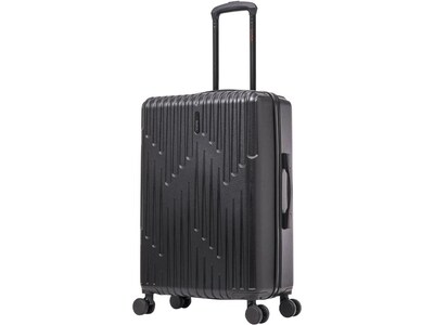 InUSA Drip 28.37 Hardside Suitcase, 4-Wheeled Spinner, Black (IUDRI00M-BLK)