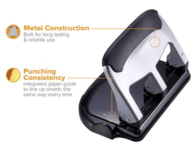 Swingline Electric Portable 3-Hole Punch, 15 Sheet Capacity, Silver  (A7074515)