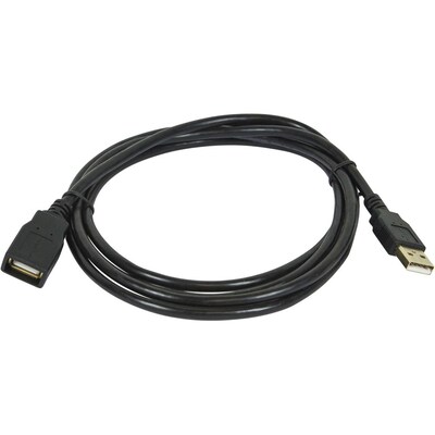 Monoprice 6 ft. USB Extension Cable, Male to Female, 28/24AWG, Black (5433)