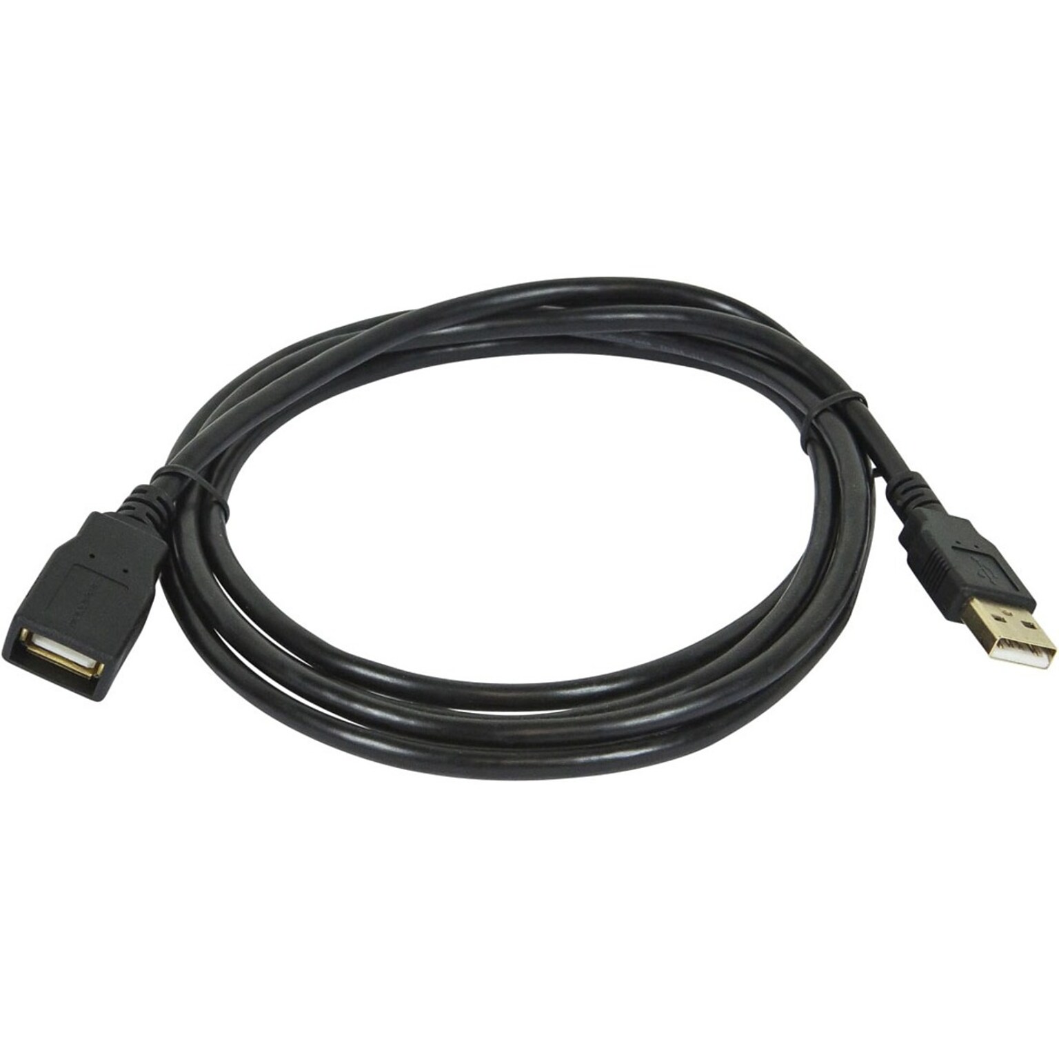 Monoprice 6 ft. USB Extension Cable, Male to Female, 28/24AWG, Black (5433)