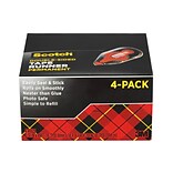 Scotch® Double-Sided Adhesive Tape Runner, 16 oz., 4/Pack (6055BNS)