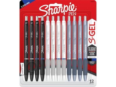 Sharpie S Gel Pens, Medium Point, 0.7 mm Vivid Black Ink 16 Pack