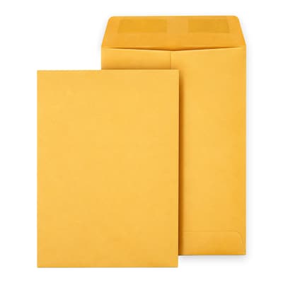 Staples Gummed Kraft Catalog Envelopes, 6 x 9, Brown, 500/Box (ST381944-CC)