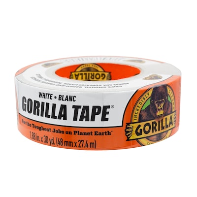 Gorilla Heavy Duty Duct Tape, 1.88 x 30 yds., White (6025001)