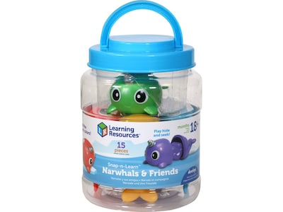 Learning Resources Snap-n-Learn Narwhals & Friends Playset, Assorted Colors (LER6716)