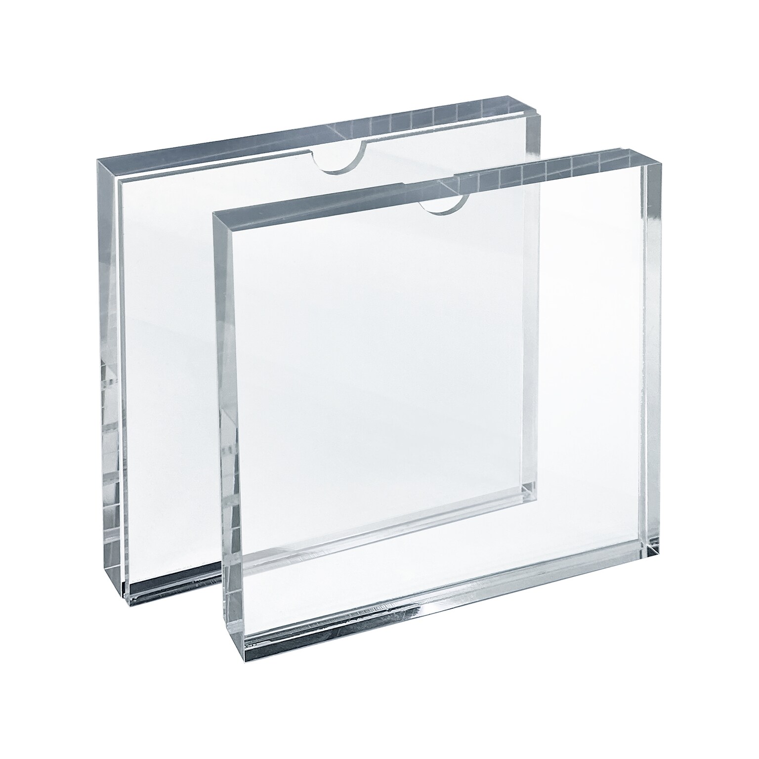 Azar Sign Holder, 6 x 6, Clear Acrylic, 2/Pack (104556-2PK)