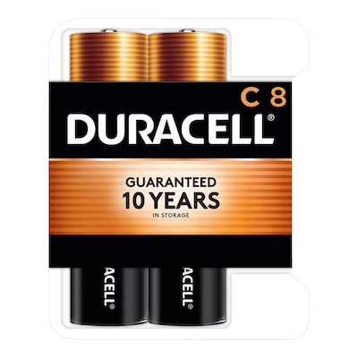 Duracell Coppertop C Alkaline Batteries, 8/Pack (MN14RT8Z)