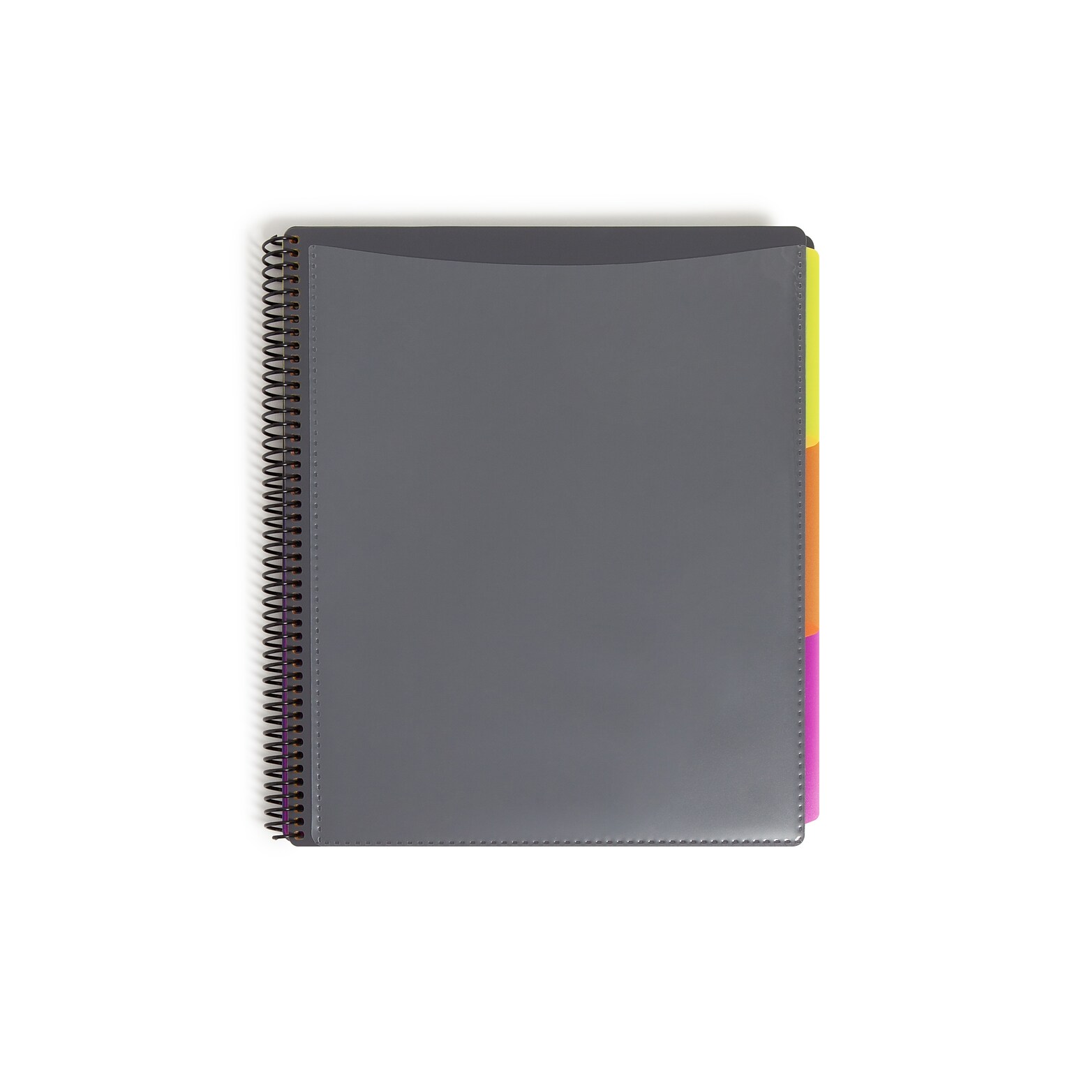 Smead Letter Size Clear Cover Presentation Book, Gray (89206)