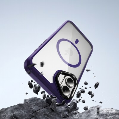 SaharaCase Raider Series MagSafe Compatible Phone Case for iPhone 17, Shock Absorbing, Purple Orchid (CP00927)