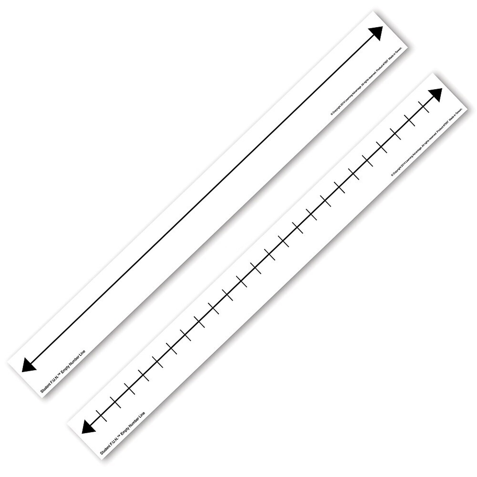 Learning Advantage F.U.N. Student Empty Number Line, Set of 10 (CTU7997)
