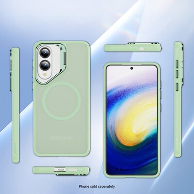 SaharaCase Venture Series Kickstand MagSafe Phone Case for Samsung Galaxy S25 Edge, Shock Absorbing, Oasis Green (CP00829)