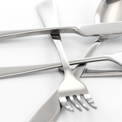 MegaChef Gibbous 937112463M Stainless Steel Flatware Set, 20 Piece (937112463M)