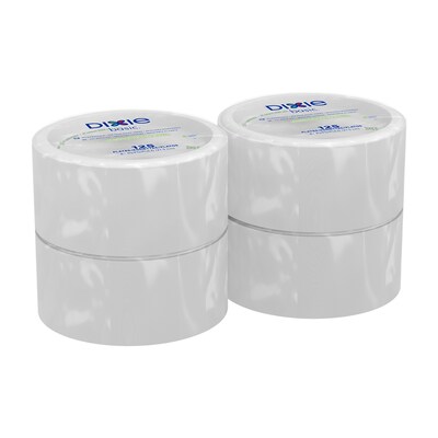 Dixie Basic 8.5" Paper Plates, White, 125/Pack (DIX-DBP09W)