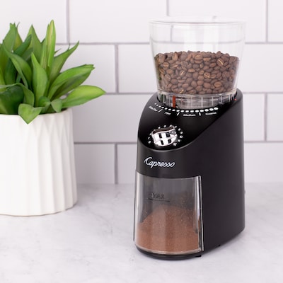 Capresso Infinity Plus Burr Coffee Grinder, Black (570.01)