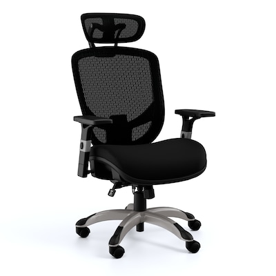 Staples Hyken XL Ergonomic Fabric Swivel Big & Tall Chair, Black (ST63145)