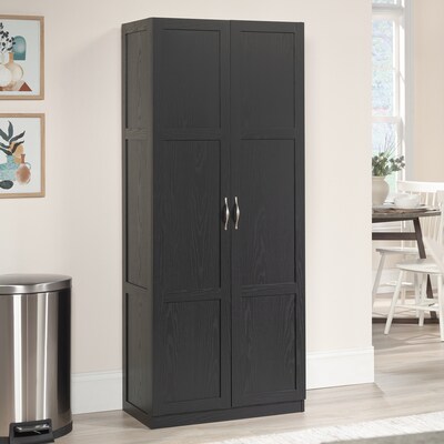 Sauder Select 71"H Storage Cabinet with 4 Shelves, Black (433933)