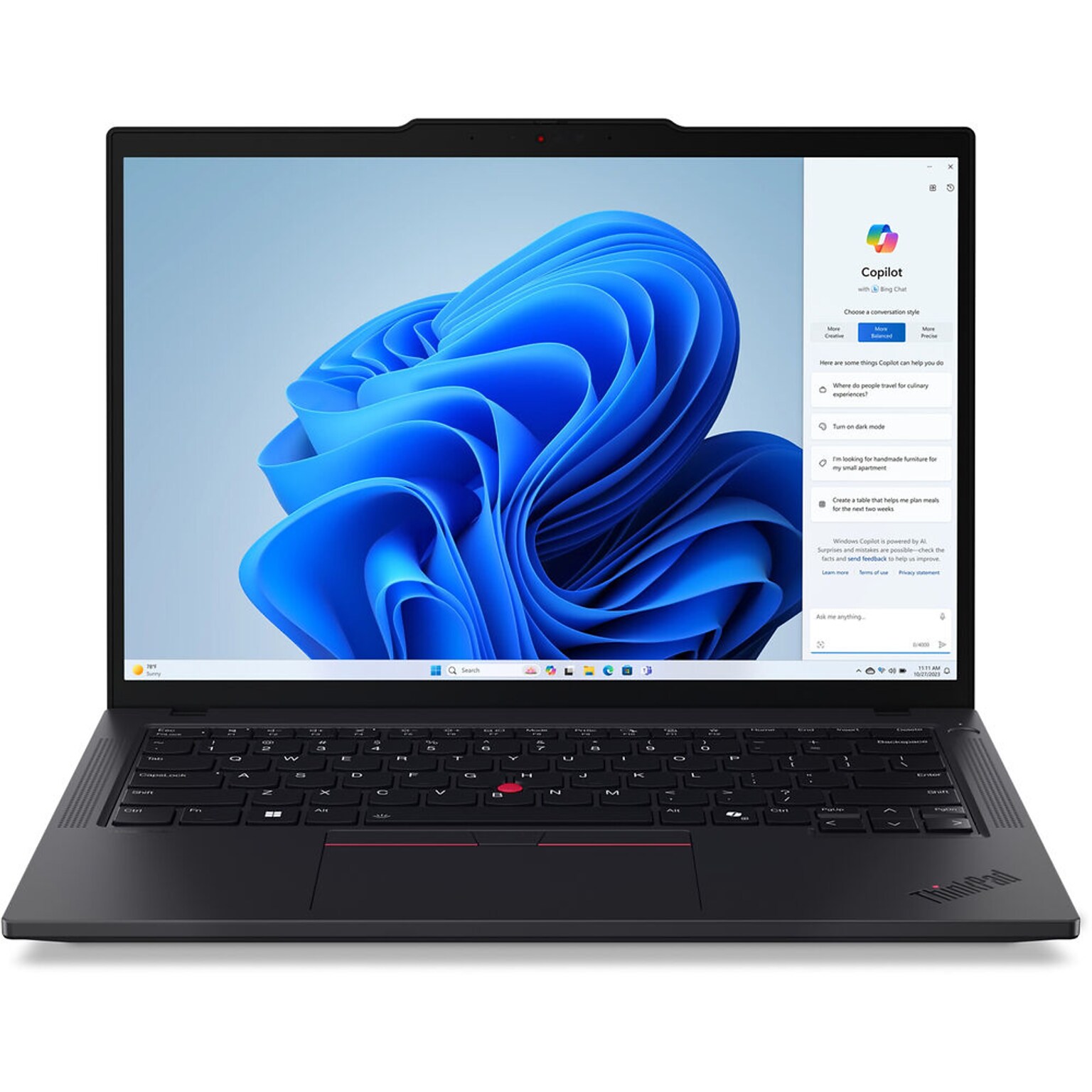 Lenovo ThinkPad T14 Gen 5 14 Touchscreen AI Laptop, AMD Ryzen 7 PRO 8840U, 3.3GHz, 32GB RAM, 1TB SSD, Windows 11 Pro, Black