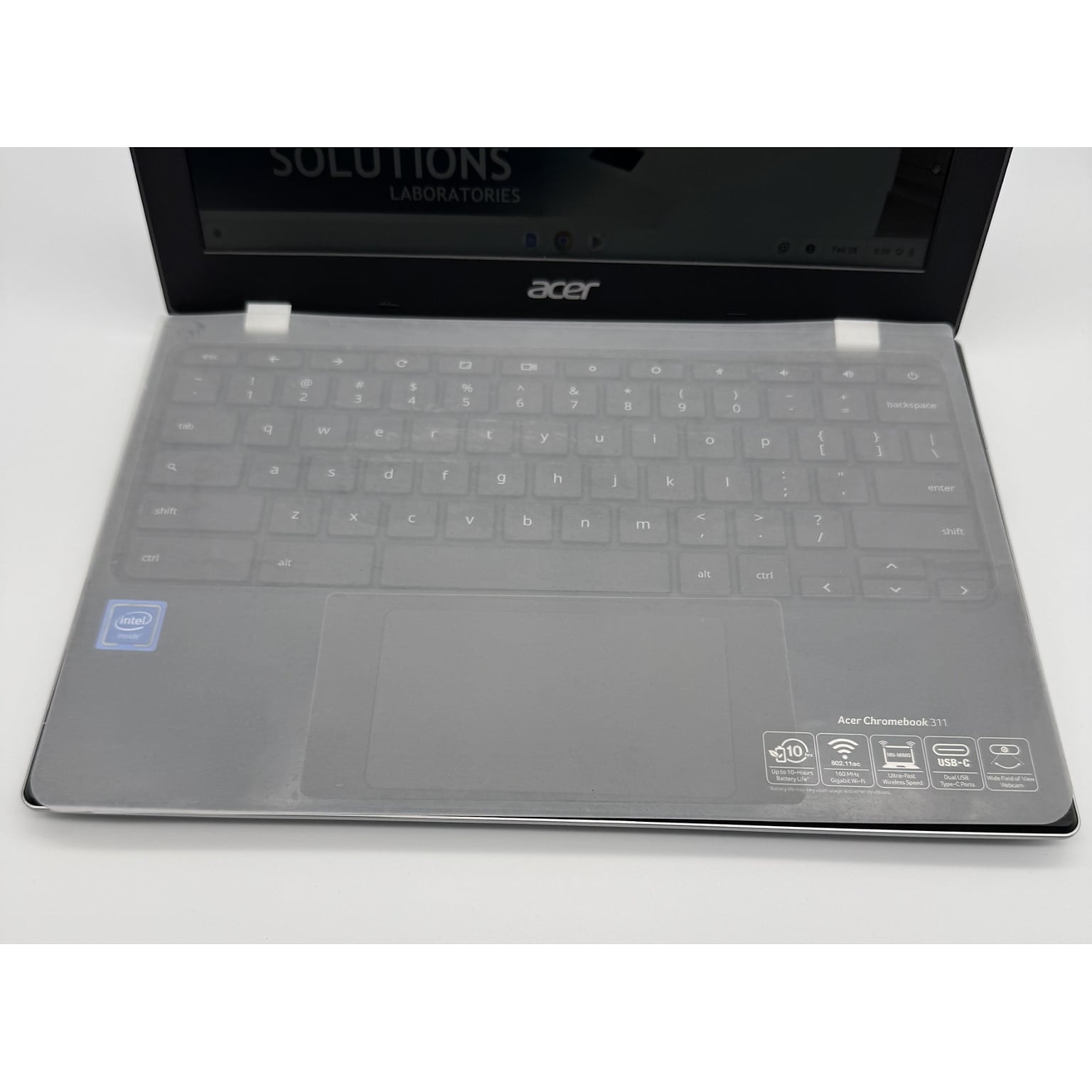 Man & Machine Keyboard Cover (DRAPE/CHROME)