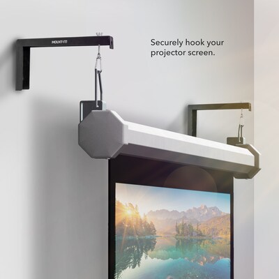 Mount-It! 12 Universal Projector Screen Mount Universal Projector Wall/Ceiling Mount, 2/Pack, Black (MI-631BLK)