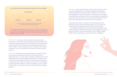 Quarto Calm Your Anxiety Guided Journal, Hardcover, 6.27" x 8.25",  Blue, 160 Pages (9781631068157)