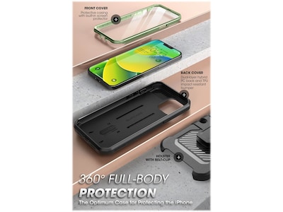 SUPCASE Unicorn Beetle PRO Dark Green Rugged Case for iPhone 14 (SUP-iPhone2021/22-6.1-UBPro-SP-Guldan)