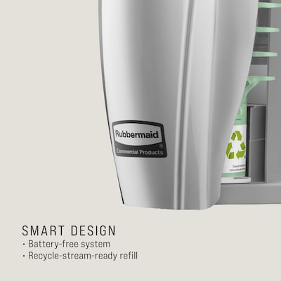 Rubbermaid Commercial CirculAir 90 Solid Air Freshener Dispenser, Chrome (1793548)