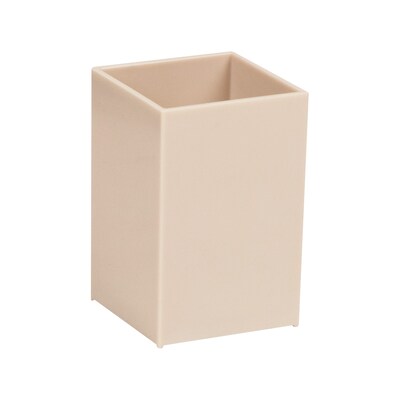 Staples Plastic Pen Cup, Warm White (ST63864)