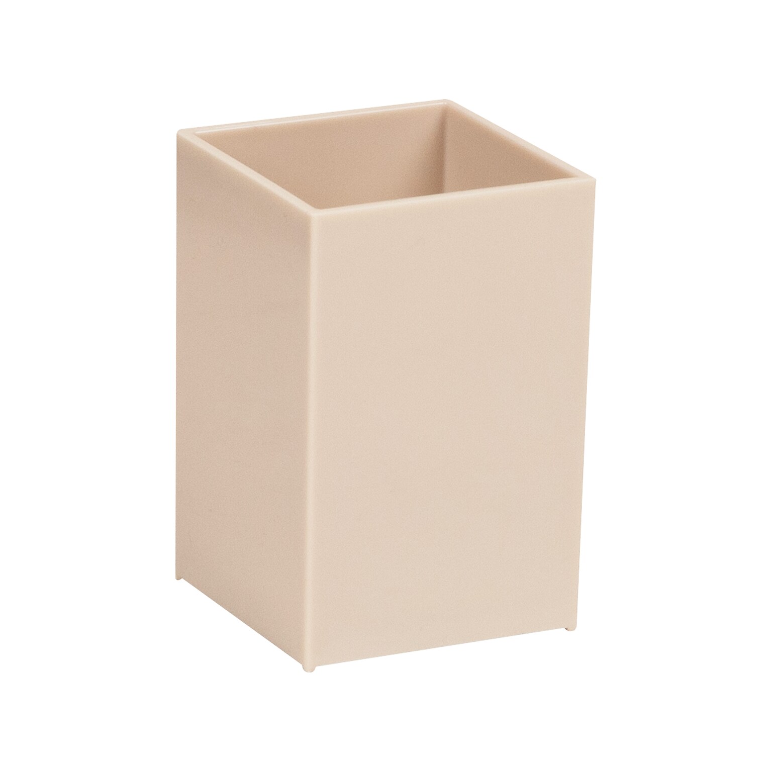 Staples Plastic Pen Cup, Warm White (ST63864)