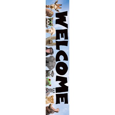 Teacher Created Resources Go Wild Animals Welcome Banner, 8" x 39", 6 Packs/Bundle (TCR6836-6)