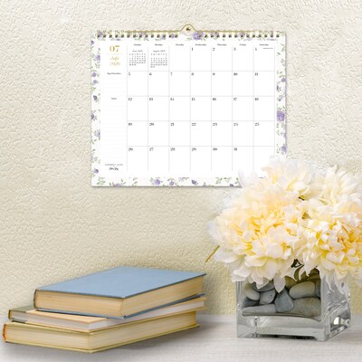 2026-2027 Blue Sky Wirebound Forget Me Not 8.75" x 11" Academic Monthly Wall Calendar, Assorted Colors (159082)
