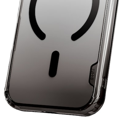TUFF8 Gradient MagSafe Phone Case for iPhone 18 Pro, Shock Absorbing, Clear/Black (T8MG-IP1803)