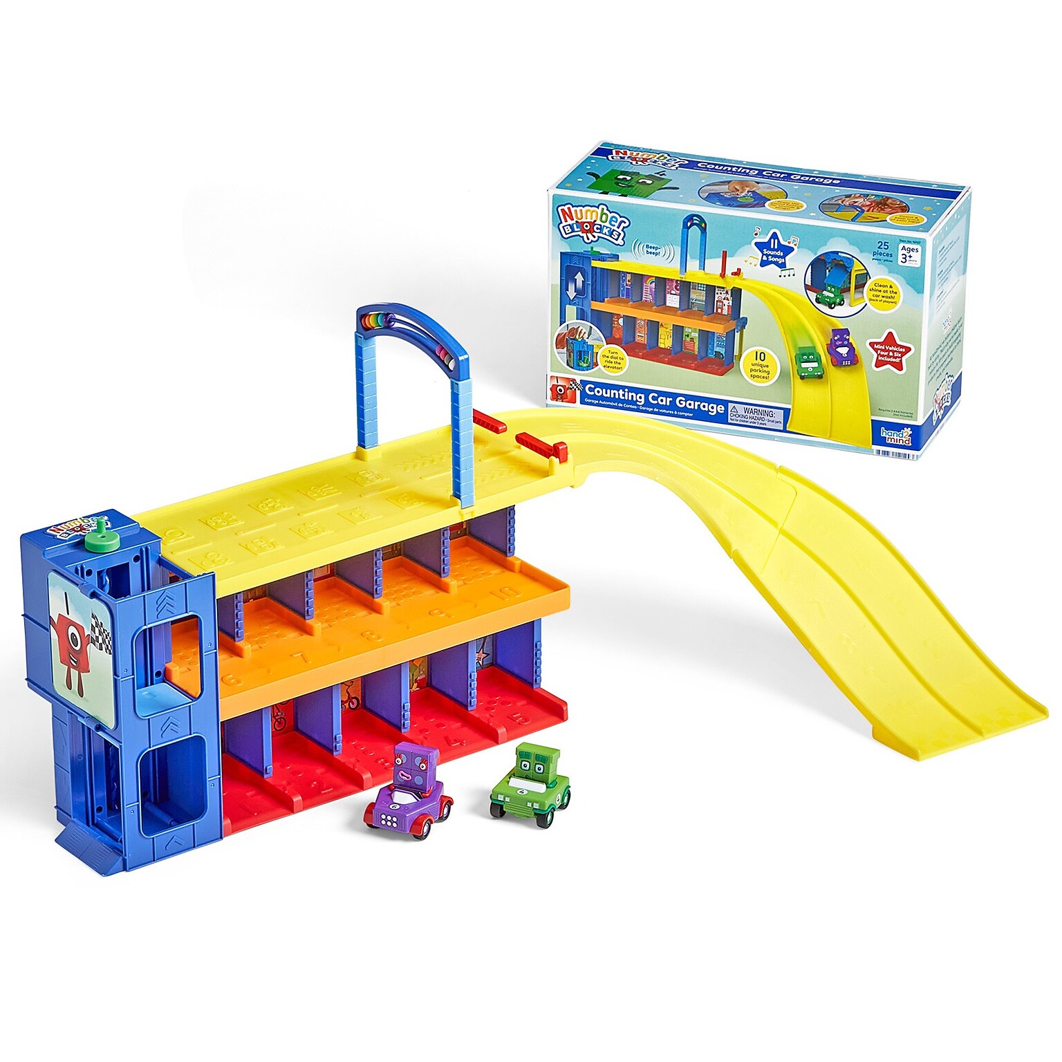 hand2mind Numberblocks Counting Car Garage, Multicolored (H2M-96927)