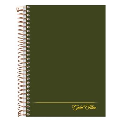 Ampad Gold Fibre 1-Subject Notebook, 5 x 7, College Ruled, 100 Sheets, Green (20-801R)