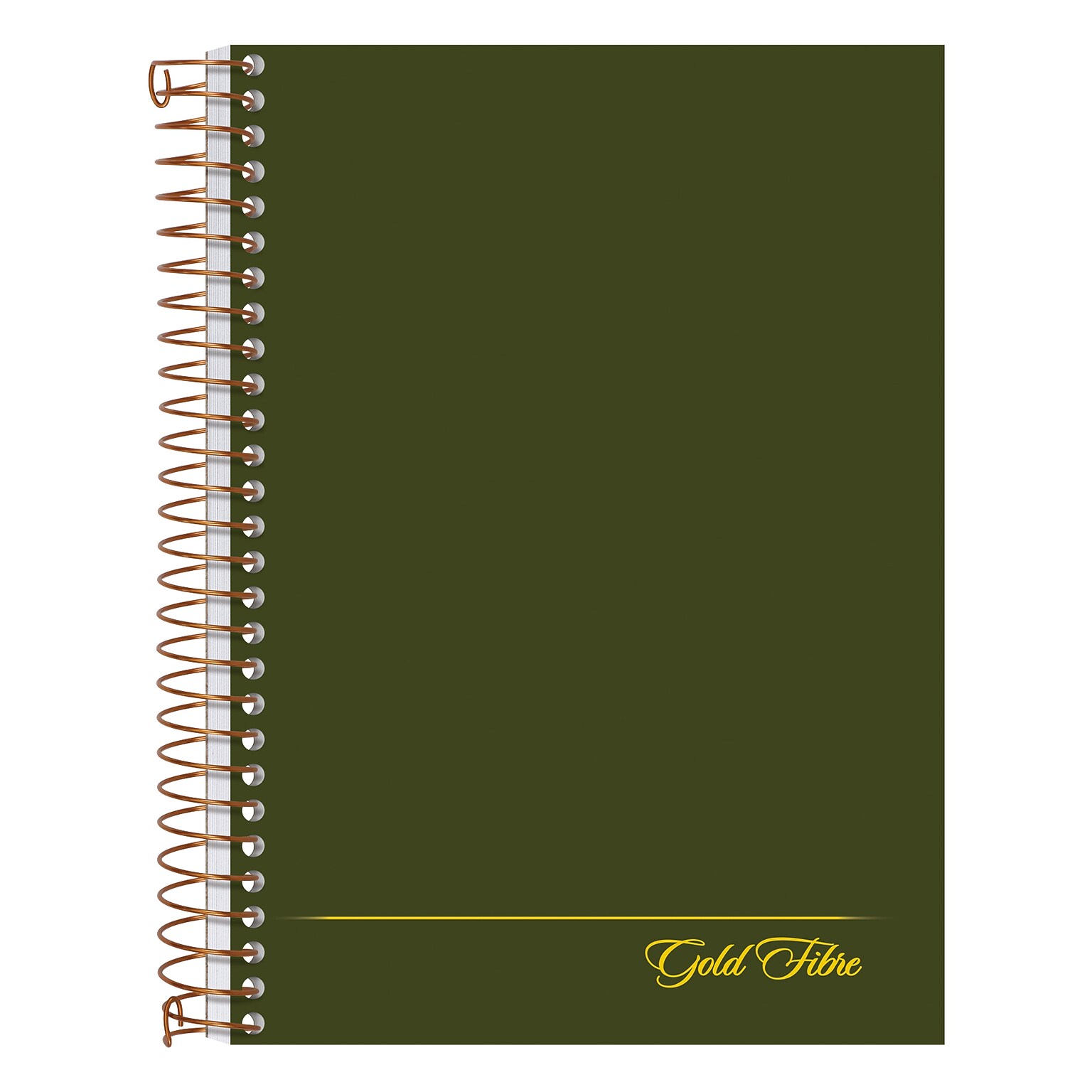 Ampad Gold Fibre 1-Subject Notebook, 5 x 7, College Ruled, 100 Sheets, Green (20-801R)