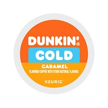 Dunkin Cold Caramel Iced Coffee Keurig® K-Cup® Pods, Medium Dark Roast, 22/Box (5000375314)