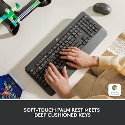 Logitech Signature K650 Comfort Full-Size Wireless Keyboard, Graphite (920-010908)