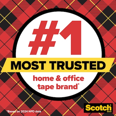 Scotch Transparent Clear Tape Refill, 0.75 x 27.77 yds., 1 Core, Clear, 12 Rolls/Pack (600K12)