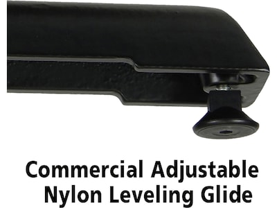 Correll Square-Shaped Dry-Erase Markerboard Cafe Table, 36" x 36", Frosty White/Black (BXT36DES-80)