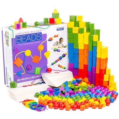 Stages Learning Materials Language Builder® Stringing Beads, Classroom Set of 384