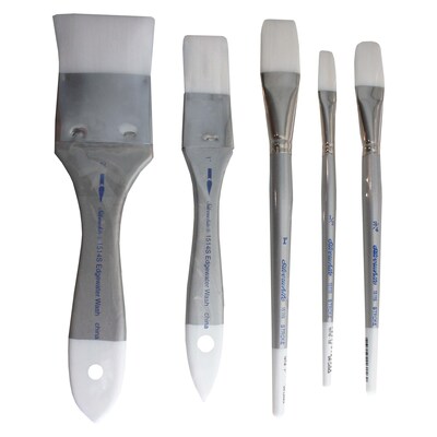 Silver Brush Synthetic Bristle, Assorted Brushes, 3/Pack (SLVSW1588)