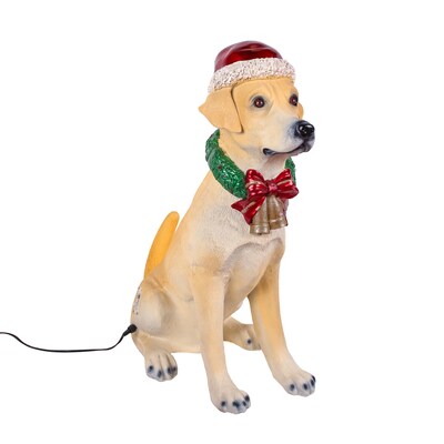 National Tree Company 28 Motion-Activated Labrador Retriever with Wagging Tail (BG-20344AR1YLW)