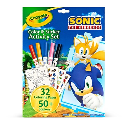 Crayola Color & Sticker Sonic Activity Book, 32 Pages, 2/Bundle (BIN040859-2)
