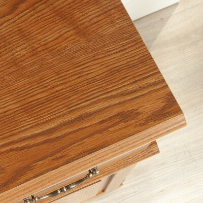 Sauder Select 43"W Computer Desk with Hutch, Carolina Oak (401353)