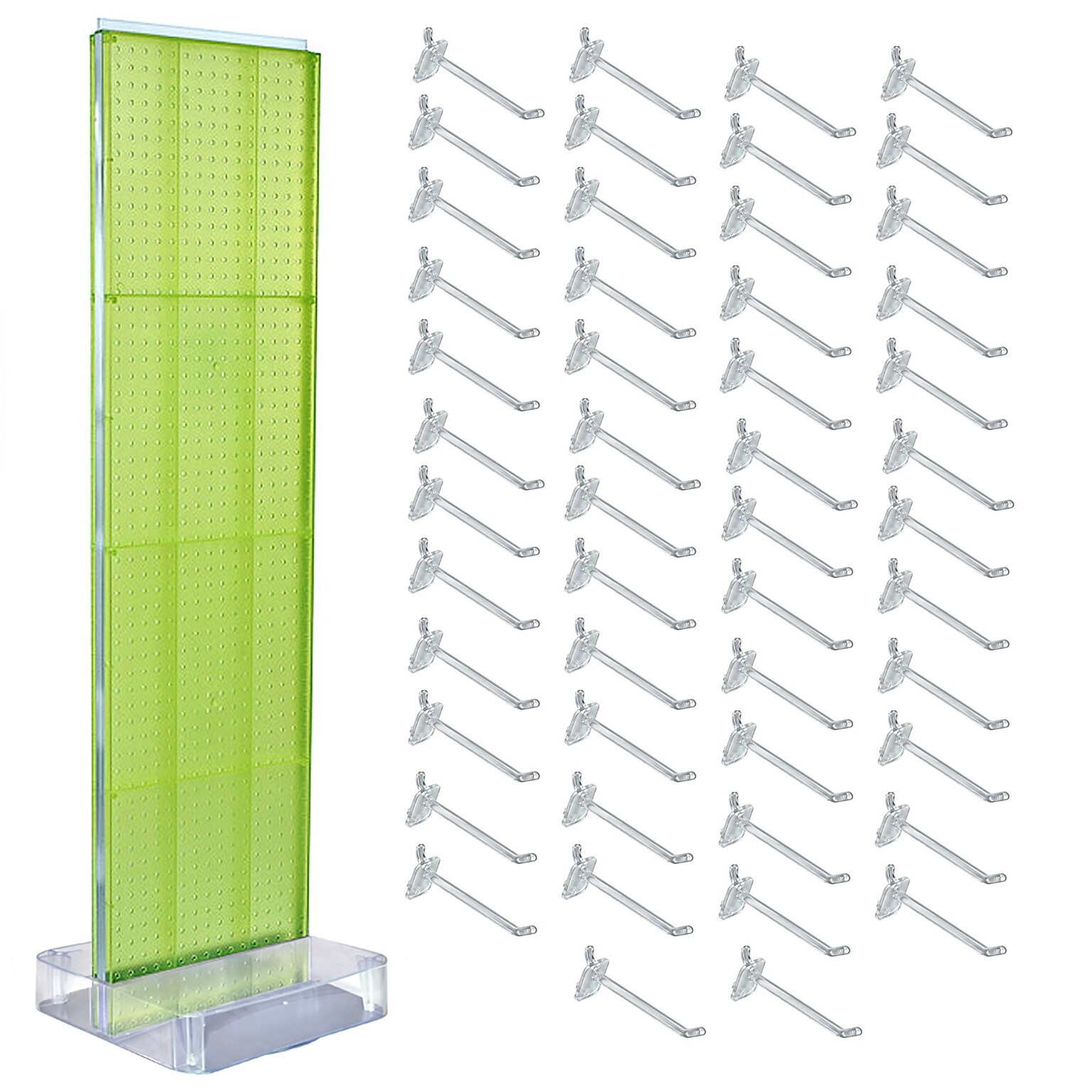Azar Studio Base 60 x 17 Pegboard Floor Stand, Green (700770-GRE-6C50)