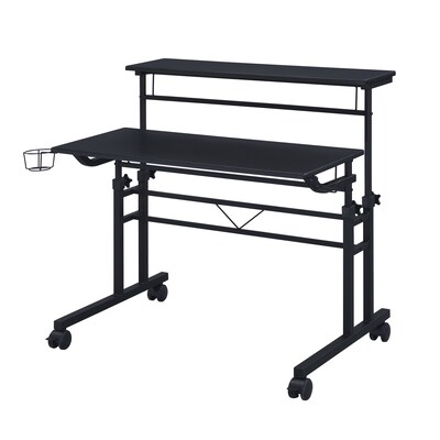 Techni Mobili 36" Mobile Desk, Black (RTA-3800SU-BK)