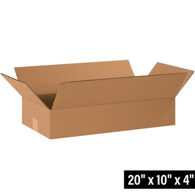 20 x 10 x 4 Shipping Boxes, 32 ECT, 25/Bundle (20104)