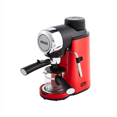 Imusa 4-Cups Espresso Machine, Red (GAU-18218)