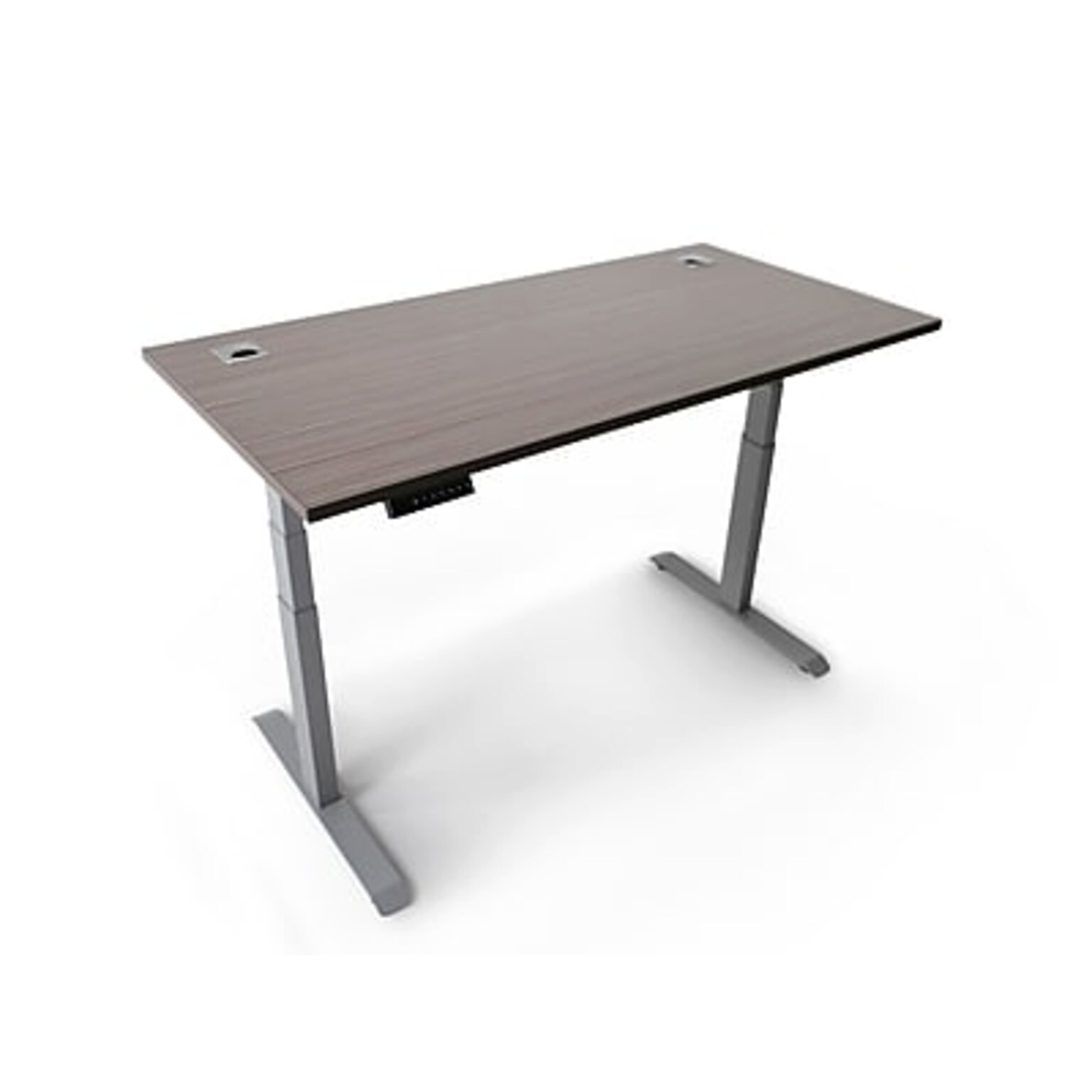 Boss Office Products 48W Electric Rectangular Adjustable Standing Desk, Driftwood (SGSD033DW)
